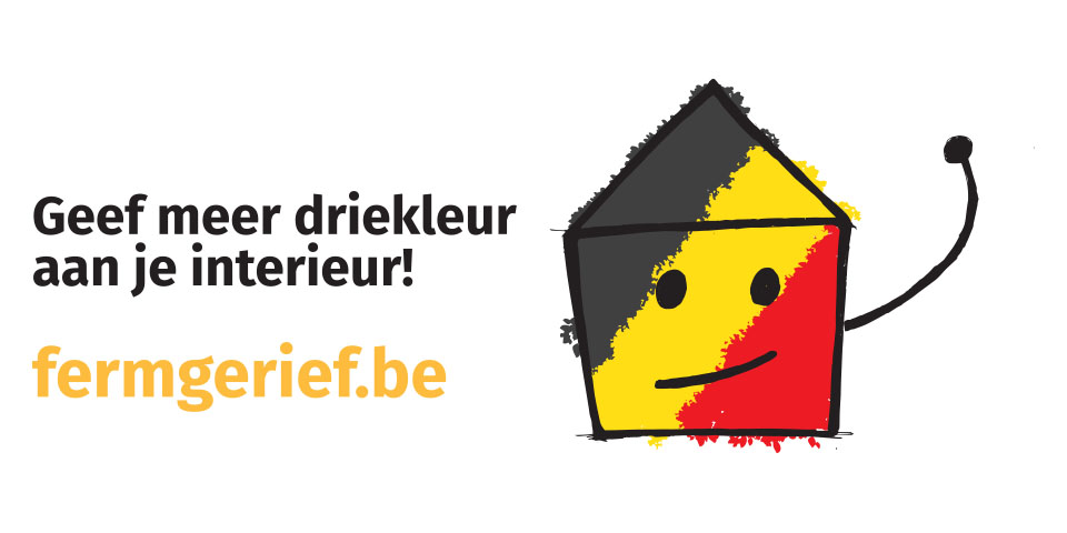 Ludieke campagne doet oproep aan alle Belgen: “Geef meer driekleur aan je interieur!”
