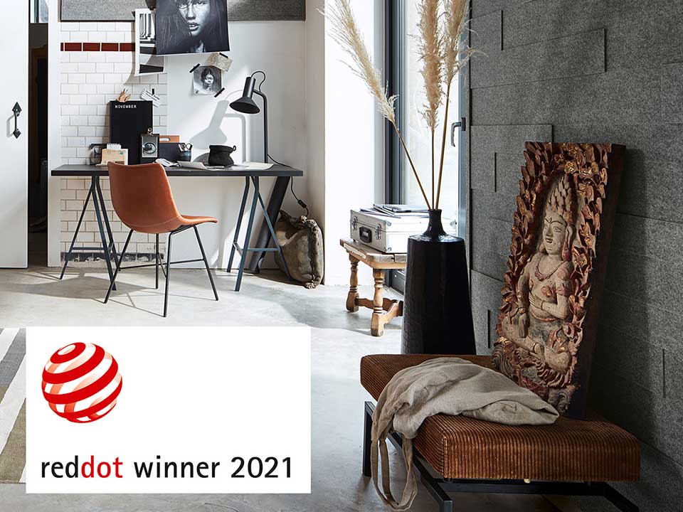 Succes bij internationale design-prijs: MEISTER-akoestiekpaneel wint Red Dot Award!